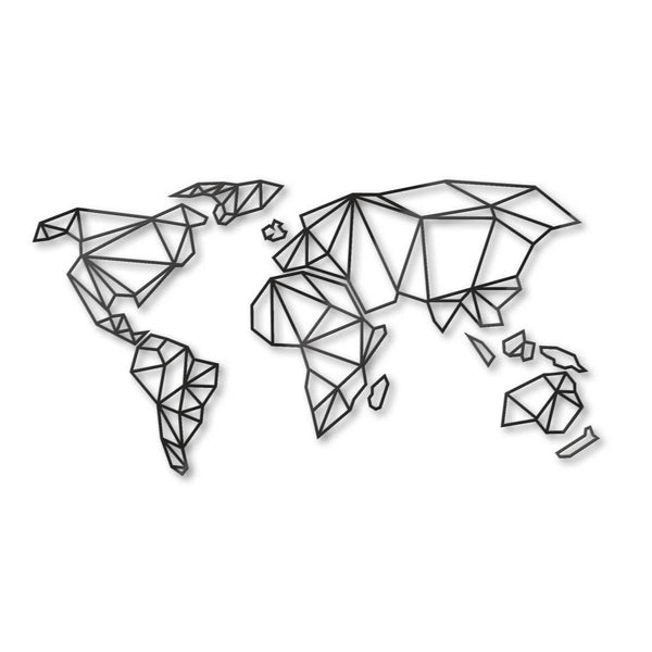 Trenddeko Bild Origami Weltkarte