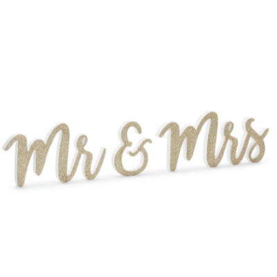 Party decoration wedding accessory wood lettering Mr &amp; Mrs 