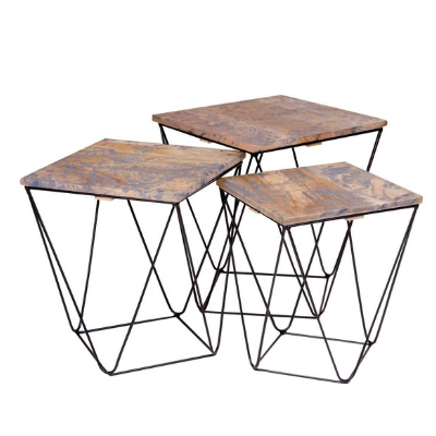 House Nordic side table Ranchi set of 3 
