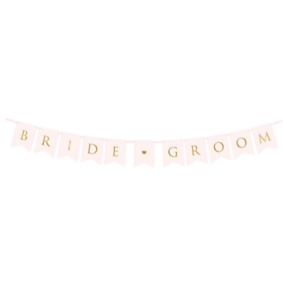 Party decoration garland Bride Groom 