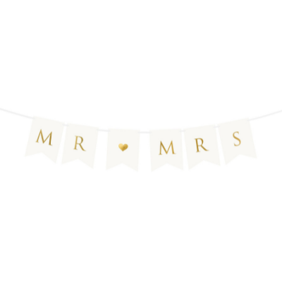 Party decoration garland Mr and Mrs 